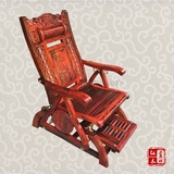 万年松 红木摇椅老挝大红酸枝实木逍遥椅 躺椅摇椅 阳台休闲椅
