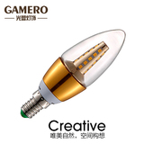 E14蜡烛LED光源5瓦暖光/白光灯泡高亮节能高端螺旋口家用照明灯泡