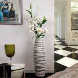 欧式陶瓷落地大花瓶 现代时尚客厅家居装饰品富贵竹水培花器摆件