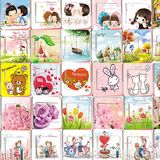 30个装韩式创意卡通可爱动物保护插座贴纸装饰家居田园开关贴墙贴