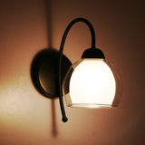 美式乡村田园风格铁艺壁灯LED客厅灯过道墙壁灯卧室床头灯具
