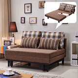 现代布艺单人1.2米沙发床可折叠 小户型客厅1.5米双人多功能沙发