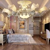 2016新款吊灯天使之翼欧式吊灯水晶灯树脂田园客厅灯白色创意卧室