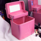 韩国3ce化妆包大容量专业双层大号旅行可爱手提化妆品收纳化妆箱