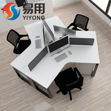 广州3人6人职员办公桌 办公家具4人组合屏风工作位员工桌办公桌椅