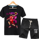 火箭队哈登13号霍华德科比篮球衣运动服夏装大码训练服短袖t恤男
