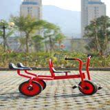 儿童室内外专用车幼儿园双人脚踏车三轮车单人双胞胎玩具童车