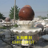 精品风水球喷泉摆件石雕龙柱带水泵配件加湿器风水球工艺品风水球