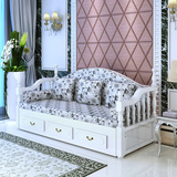 新款实木沙发床可折叠小户型1.2米1.5米多功能储物宜家双人床简约