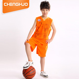 童装男童篮球服套装2016夏季新款运动无袖儿童两件套安踏阿迪361