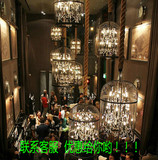 笼子吊灯复古中式铁艺酒吧茶楼服装店楼梯餐厅吊灯创意个性