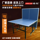 送货上门 儿童乒乓球台可折叠式乒乓球桌家用室内乒乓球桌球案子