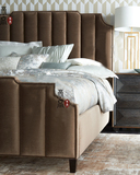 美式高档布艺床现代简约实木床欧式新古典1.5米1.8米双人床
