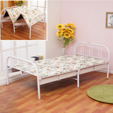 加固升级折叠床单人床双人床四折床1米1.2米1.5米床午休床木板床