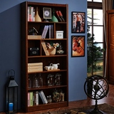 现代中式实木书柜储物柜展示收纳柜陈列柜饰品柜宜家六层书橱书架