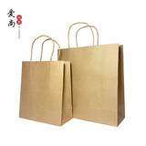 茶叶手提袋牛皮纸通用加厚铁观音普洱礼品袋红茶绿茶包装购物袋子