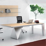 上海白色烤漆老板办公桌家具高光烤漆大班台现代时尚经理桌新款