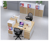 板式办公家具4人办公桌2人6人职员桌椅工作位组合现代简约办公桌