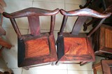 老挝大红酸枝官帽椅 老红木家具 交趾黄檀实木靠背椅子