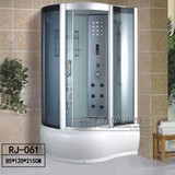 厂家直销整体淋浴房带底座浴缸蒸汽房冲浪缸浴室铝合金加粗RJ061