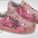 韩国旧复古星星休闲运动大码板鞋可爱代购做16SS粉色尾女鞋小脏鞋