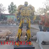 现货玻璃钢大黄蜂雕塑变形金刚雕塑擎天柱雕塑汽车机器人模型摆件