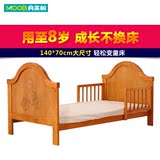 月亮船婴儿床 欧式多功能 实木宝宝床儿童床bb床大尺寸出口环保漆