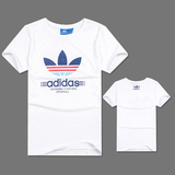 Adidas阿迪达斯短袖T恤男2016夏季三叶草学生纯棉白色衣服潮正品