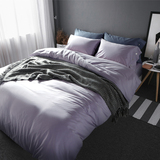 韩式简约纯棉四件套北欧宜家全棉4床单被套纯色素色床上用品1.8m