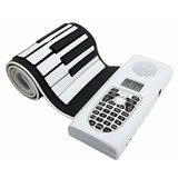 手卷钢琴61键专业版加厚硅胶折叠便携式电子软钢琴MIDI键盘可充电