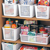 日本进口inomata 食品收纳筐 厨房橱柜调味收纳篮 办公抽屉整理框