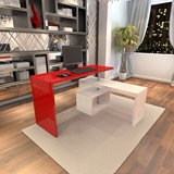 卧室旋转台式电脑桌家用简约现代多功能折叠个性创意省空间书桌柜