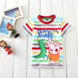 佩佩猪童装  男童夏季纯棉短袖长袖T恤可爱卡通上衣小儿童衣服