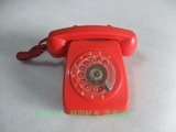 老物件红色老拨盘电话机拨盘流畅可收藏做影道具怀旧装饰陈列摆设