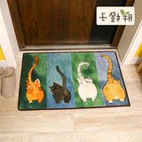 可爱猫咪日式进门地垫入户门垫客厅地毯卧室礼物创意脚垫防滑垫