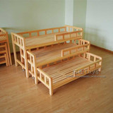 零距离幼儿园设备儿童多层床实木幼教床幼儿床樟子松三层推拉床