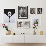 现代简约装饰画客厅黑白摄影写真挂画北欧宜家风格壁画人体艺术