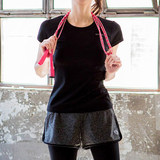 2016春夏健身女高弹运动短袖T恤跳操跑步服瑜伽上衣速干修身衣服