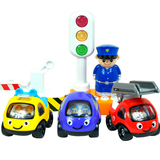 Smartbebe儿童红绿灯玩具 交通车信号灯安全知识益智模型玩具套装