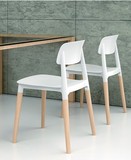 才子椅塑料欧式中式餐椅宜家餐厅椅现代家用办公实木电脑椅