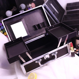 韩国3ce化妆包大容量专业手提铝合金高档化妆箱旅行化妆品收纳箱