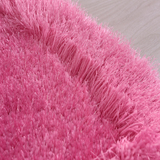 家居心形婚庆地毯床前毯可爱儿童房间卧室家用田园客厅桔色粉色