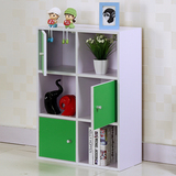 特价简易书柜储物柜收纳柜整理柜子简易宜家木质自由组合儿童书橱