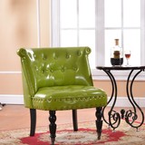 瑞勋家具 皮质老虎椅欧式单人沙发 休闲咖啡椅 沙发凳 7色可选