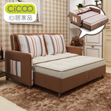 客厅多功能沙发床 可折叠两用1.2米1.8米双人布艺可折叠铁艺1.5米