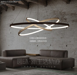 简约亚克力书房吊灯饰环形现代个性创意卧室客餐厅饭厅灯具