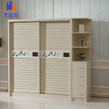 包邮宜家组合欧式简易整体衣柜子简约现代实木质组装2两门大衣柜