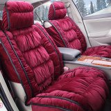 冬季毛绒汽车座套短毛绒保暖加厚座椅套新款羽绒棉坐垫全包围车垫