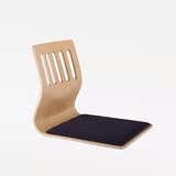 日韩式竖条镂空式一次成型曲木椅榻榻米无腿椅榻榻米坐椅和室椅