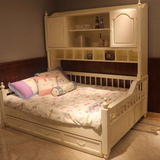 欧式儿童床女孩公主床白色简欧别墅全实木床1.5米单人床住宅家具